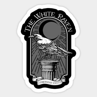 The White Raven Sticker